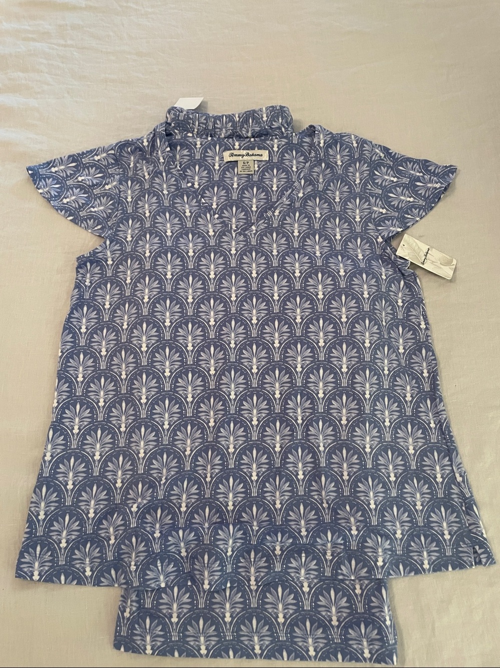 Tommy Bahama pajamas blue print S new with tags super soft feminine - Picture 2 of 6